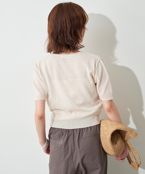 FLEK(フレック)の「《追加2》FLEK/フレック ショルダーカットアウトニット(ニット/セーター・レディース・アイボリー/ブラック・FREE)」の18枚目の写真