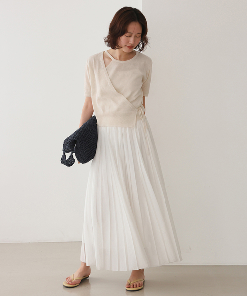 FLEK(フレック)の「《追加2》FLEK/フレック ショルダーカットアウトニット(ニット/セーター・レディース・アイボリー/ブラック・FREE)」の21枚目の写真