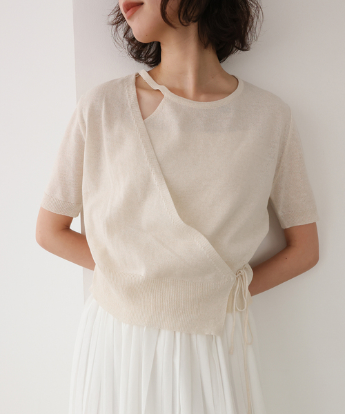 FLEK(フレック)の「《追加2》FLEK/フレック ショルダーカットアウトニット(ニット/セーター・レディース・アイボリー/ブラック・FREE)」の22枚目の写真