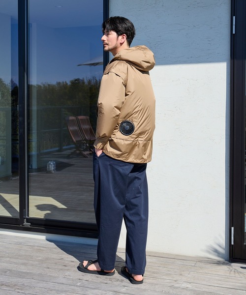 CROSS FUNCTION（クロスファンクション）の「空調服(R)  4way晴雨兼用冷感UVマウンテンパーカー（マウンテンパーカー・レディース・ブラック/ベージュ/オフホワイト・LL/M/L）」の22枚目の写真