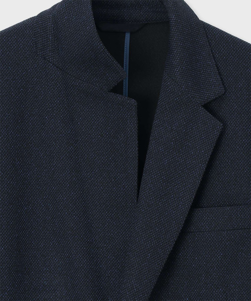 Paul Smith（ポールスミス）の「"Travel" ハイブリッドジャージ シングル2Bジャケット / 263114 WTVJK01（テーラードジャケット・メンズ・ブルー/ブラウン・L2/X-LARGE/SMALL/LARGE/MEDIUM）」の3枚目の写真