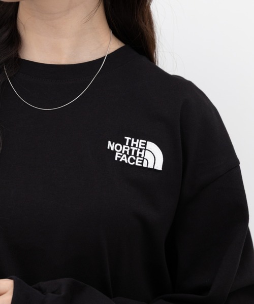 THE NORTH FACE(ザノースフェイス)の「THE NORTH FACE(ザ・ノースフェイス)/ESSENTIAL L/S R/TEE(Tシャツ/カットソー・レディース・ホワイト系その他/ブラック系その他・M/L/XL)」の14枚目の写真
