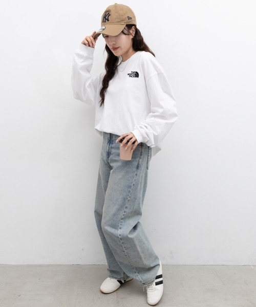 THE NORTH FACE(ザノースフェイス)の「THE NORTH FACE(ザ・ノースフェイス)/ESSENTIAL L/S R/TEE(Tシャツ/カットソー・レディース・ホワイト系その他/ブラック系その他・M/L/XL)」の13枚目の写真