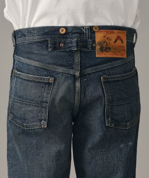 Lee(リー)の「【101 101周年記念特別モデル】ANNIVERSARY 101 ICONIC COWBOY PANTS セットアップ可(デニムパンツ・メンズ・ダークインディゴブルー・X-LARGE/LARGE/MEDIUM/SMALL)」の9枚目の写真