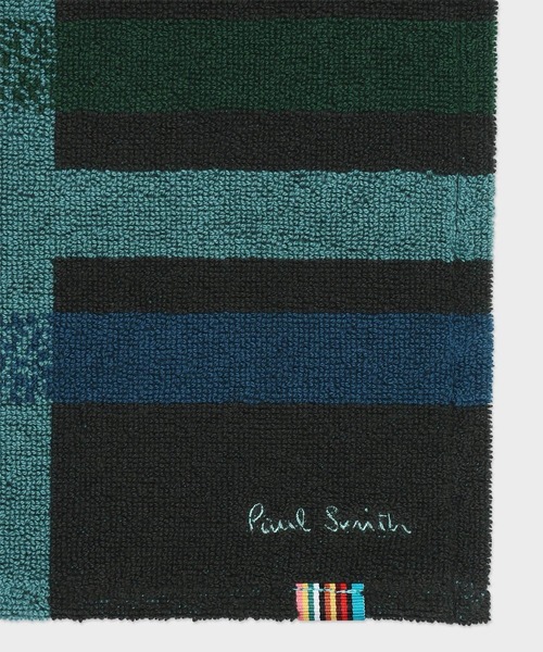 Paul Smith(ポールスミス)の「“Gradation Check” ハンドタオル【260370 HAND】(ハンカチ/ハンドタオル・メンズ・ネイビー/ダークグリーン・FREE)」の3枚目の写真
