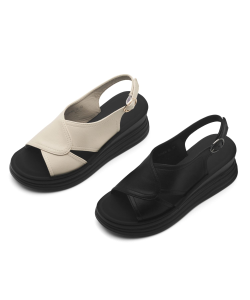 SPUR（シュプール）の「ノバモダンストラップサンダル ストラップサンダル 6.5cm -WS9050 (2カラー)（サンダル・レディース・ブラック/アイボリー・22.5cm/23cm/23.5cm/24cm/24.5cm/25cm）」の6枚目の写真
