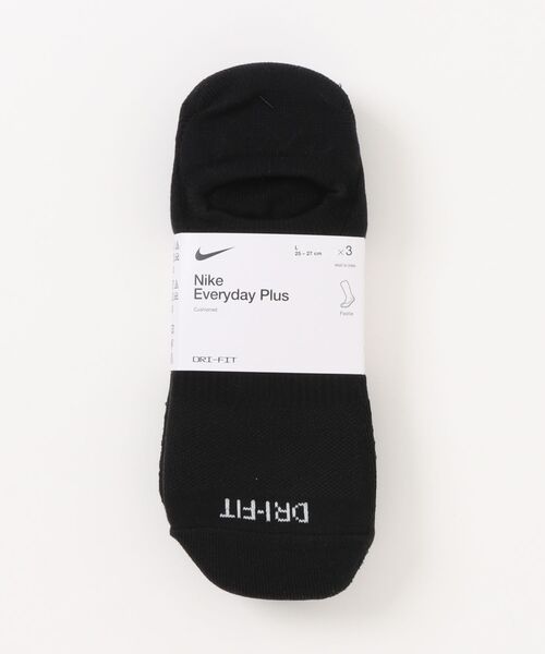 NIKE(ナイキ)の「《NIKEアパレル》WSエブリデイプラスCUSHフッティーソックス(ソックス/靴下・メンズ・ホワイト/ブラック・23-25/25-27/27-29)」の2枚目の写真