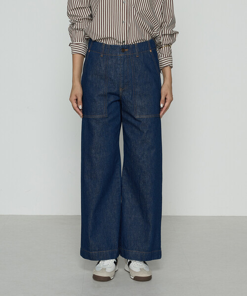 COMME CA Wardrobe(コムサワードローブ)の「〔 +サイズ 〕12.5oz デニム パンツ(デニムパンツ・レディース・ネイビー・15号/13号)」の7枚目の写真