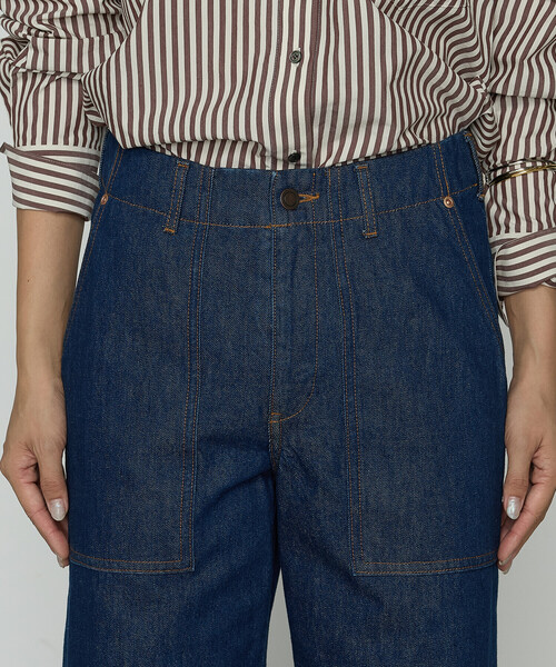 COMME CA Wardrobe(コムサワードローブ)の「〔 +サイズ 〕12.5oz デニム パンツ(デニムパンツ・レディース・ネイビー・15号/13号)」の10枚目の写真