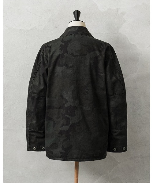 MILITARY(ミリタリー)の「実物 新品 デッドストック 米軍 BDU WOODLAND CAMO ジャケット 前期型 ノンリップ BLACK染め(ミリタリージャケット・メンズ・ブラック系その他・S-Regular)」の5枚目の写真