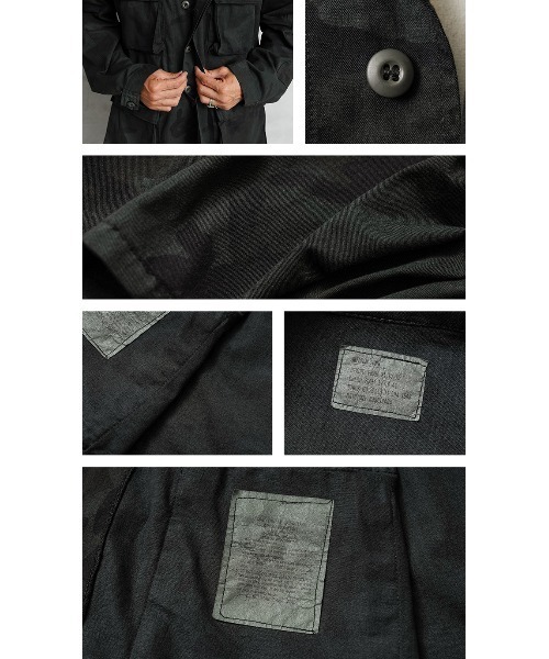 MILITARY(ミリタリー)の「実物 新品 デッドストック 米軍 BDU WOODLAND CAMO ジャケット 前期型 ノンリップ BLACK染め(ミリタリージャケット・メンズ・ブラック系その他・S-Regular)」の3枚目の写真