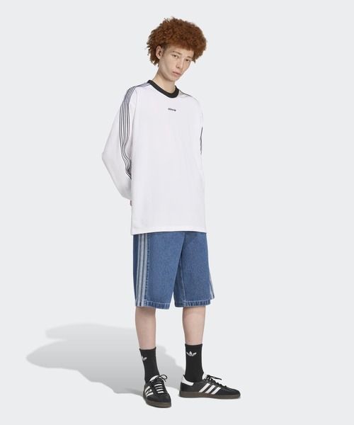 adidas(アディダス)の「長袖ジャージー / ロンT / アディダスオリジナルス adidas Originals(Tシャツ/カットソー・メンズ・ホワイト・XX-LARGE/3XL/MEDIUM/SMALL/X-LARGE/X-SMALL/LARGE)」の5枚目の写真