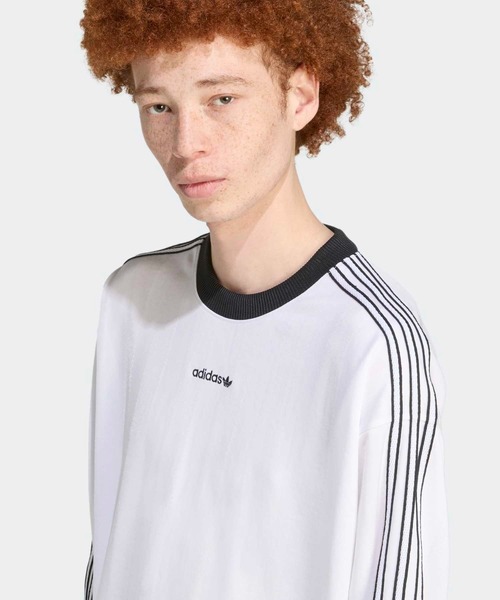 adidas(アディダス)の「長袖ジャージー / ロンT / アディダスオリジナルス adidas Originals(Tシャツ/カットソー・メンズ・ホワイト・XX-LARGE/3XL/MEDIUM/SMALL/X-LARGE/X-SMALL/LARGE)」の3枚目の写真