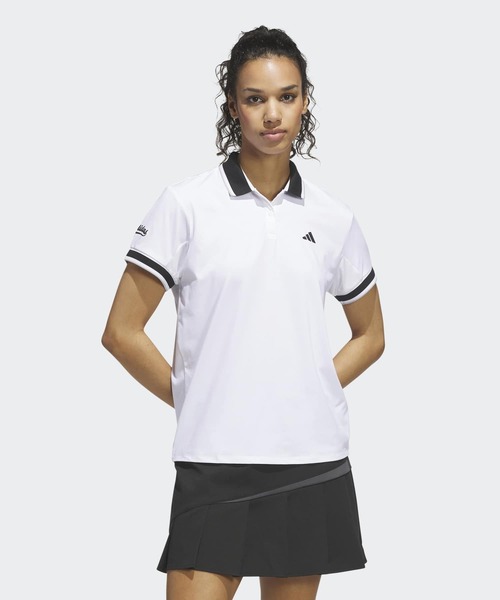 adidas(アディダス)の「クライマクール 半袖ポロシャツ【adidas Golf/アディダスゴルフ】(ポロシャツ・レディース・ホワイト・X-SMALL/X-LARGE/SMALL/MEDIUM/LARGE/XX-LARGE)」の1枚目の写真