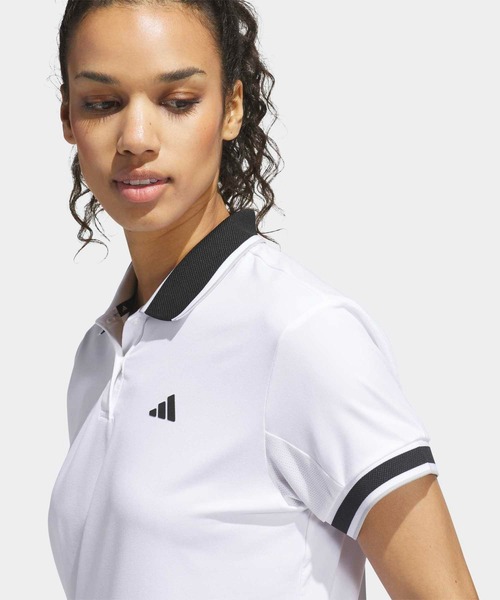 adidas(アディダス)の「クライマクール 半袖ポロシャツ【adidas Golf/アディダスゴルフ】(ポロシャツ・レディース・ホワイト・X-SMALL/X-LARGE/SMALL/MEDIUM/LARGE/XX-LARGE)」の3枚目の写真