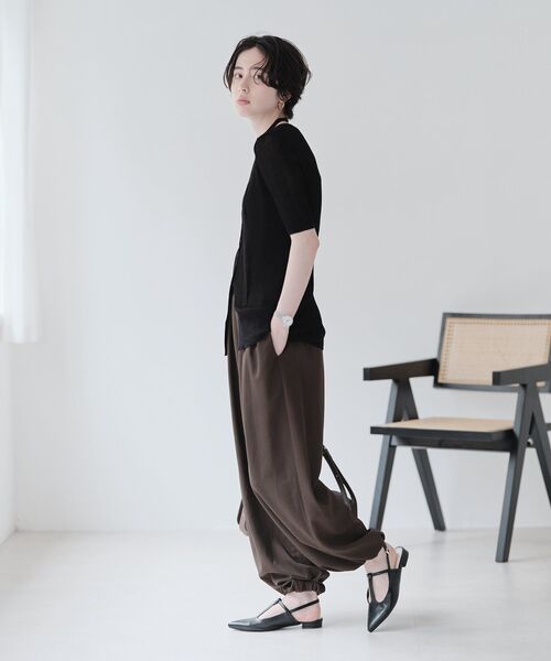 Green Parks(グリーンパークス)の「バルーンパンツ(その他パンツ・レディース・ベージュ/カーキ/ブラック・FREE)」の5枚目の写真