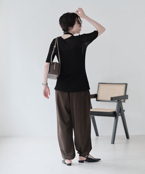 Green Parks(グリーンパークス)の「バルーンパンツ(その他パンツ・レディース・ベージュ/カーキ/ブラック・FREE)」の6枚目の写真