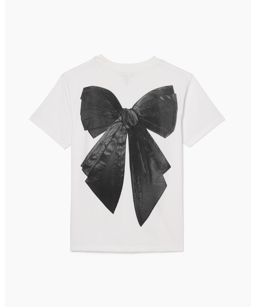 MARC JACOBS(マークジェイコブス)の「OVERSIZED RUNWAY BOW LOGO TEE/オーバーサイズド ランウェイ ボウ ロゴ ティー(Tシャツ/カットソー・レディース・ホワイト・M/S/XS)」の5枚目の写真
