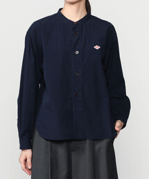 DANTON | バンドカラー 長袖シャツ SOLID WOMEN