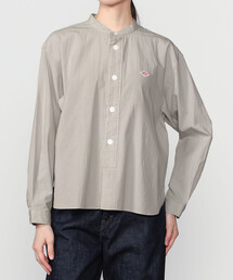 DANTON | バンドカラー 長袖シャツ SOLID WOMEN