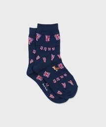 Paul Smith JUNIOR（ポールスミスジュニア）の「ジュニア "Flags with Corgi" クルーソックス / 893224 2963435（ソックス/靴下）」
