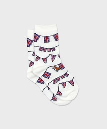Paul Smith JUNIOR（ポールスミスジュニア）の「ジュニア "Flags with Corgi" クルーソックス / 893224 2963435（ソックス/靴下）」