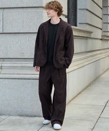 HECT(�w�N�g)�́yHECT�zRelaxed Fit Corduroy Setup / �����b�N�X�t�B�b�g �R�[�f�����C�Z�b�g�A�b�v �e�[���[�h�W���P�b�g�����C�h�p���c��UV�J�b�g�E�C�[�W�[�P�A�E�ۉ���(�Z�b�g�A�b�v)