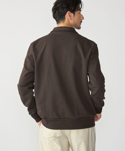 FRED PERRY(フレッドペリー)の「【SHIPS別注】FRED PERRY: ハーフジップ スウェット(スウェット・メンズ・ブラック/ブラウン/サックスブルー・SMALL/MEDIUM/LARGE/X-LARGE)」の7枚目の写真