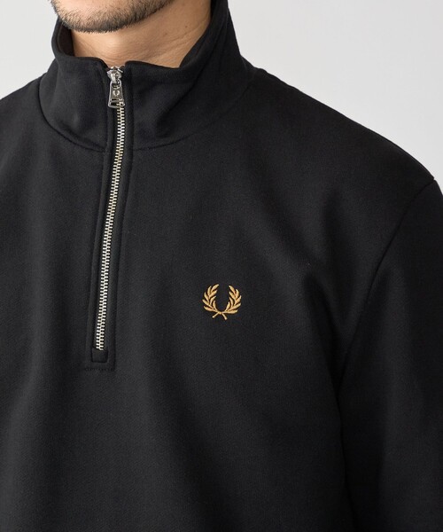 FRED PERRY(フレッドペリー)の「【SHIPS別注】FRED PERRY: ハーフジップ スウェット(スウェット・メンズ・ブラック/ブラウン/サックスブルー・SMALL/MEDIUM/LARGE/X-LARGE)」の12枚目の写真