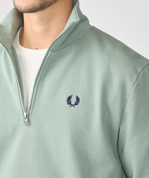 FRED PERRY(フレッドペリー)の「【SHIPS別注】FRED PERRY: ハーフジップ スウェット(スウェット・メンズ・ブラック/ブラウン/サックスブルー・SMALL/MEDIUM/LARGE/X-LARGE)」の16枚目の写真