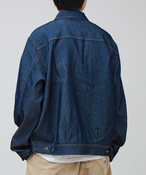 GLOSTER(グロスター)の「LOFTAIRデニム3rd type ブルゾン Gジャン デニムジャケット(デニムジャケット・メンズ・ブラック/インディゴブルー・S/M/L)」の7枚目の写真