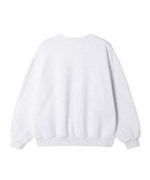 ADHOC(アドホック)の「女性アーチ型レタリングロゴスウェットシャツ (L-M-GREY) (HC2LTC1)(スウェット・レディース・その他・FREE)」の2枚目の写真