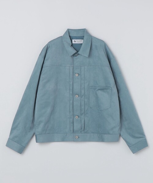 City Ambient Products(シティアンビエントプロダクツ)の「City Ambient Products: フェイクスエード(ポリエステル) G-JACKET(ブルゾン・メンズ・ライトブルー/ブラウン/チャコールグレー・SMALL/MEDIUM/LARGE)」の1枚目の写真