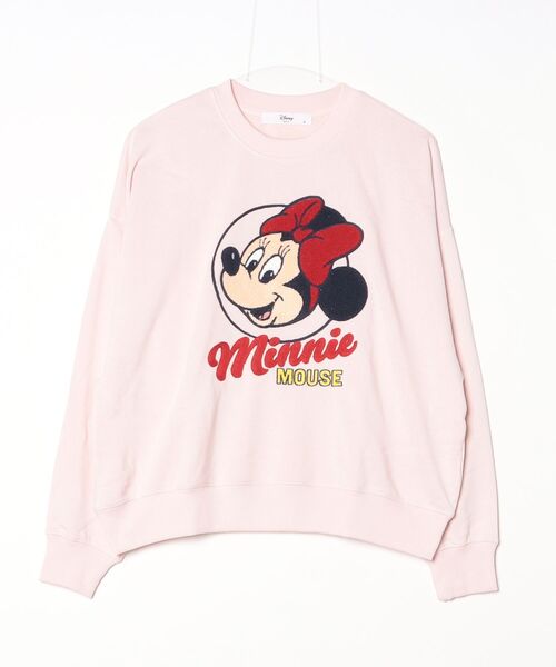 Disney(ディズニー)の「【DISNEY/ディズニー】ミッキー・ミニー・ドナルド・デイジー キャラクター サガラ刺繍 裏毛クルーネックスウェット(WIDEシルエット)(スウェット・レディース・パープル/スミクロ/オートミール/ライトピンク・LARGE/MEDIUM)」の19枚目の写真