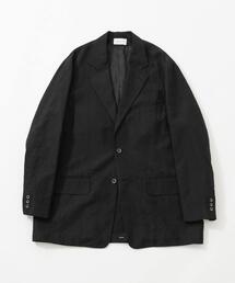 new basic　WOOL LINEN SINGLE JACKET