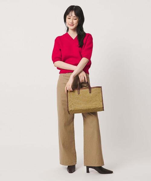A VACATION(アヴァケーション)の「<A VACATION>BREAD M トートバッグ(トートバッグ・レディース・ブラック/ベージュ/ダークブラウン・FREE)」の6枚目の写真