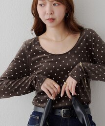 【WEB限定】前後2WAYドットクルーネックプルオーバー
