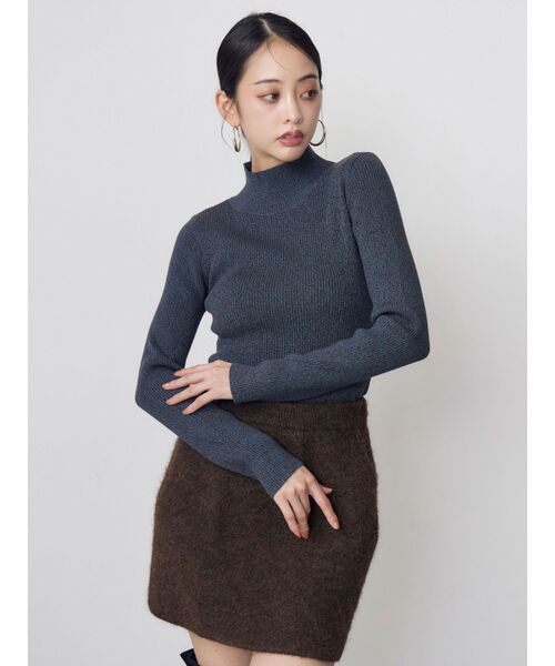 MURUA(ムルーア)の「【セットアップ対応】ニットミニスカート 冬服(スカート・レディース・ブラウン/ブラック・FREE)」の16枚目の写真