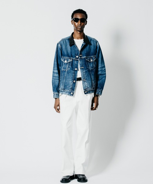 CRIMIE(クライミー)の「STRETCH HEAVY OZ TWILL WIDE LUXURY TROUSERS(チノパンツ・メンズ・ブラック/ホワイト・XXL/XL/L/M/S)」の2枚目の写真
