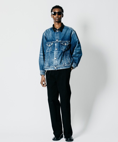 CRIMIE(クライミー)の「STRETCH HEAVY OZ TWILL WIDE LUXURY TROUSERS(チノパンツ・メンズ・ブラック/ホワイト・XXL/XL/L/M/S)」の1枚目の写真