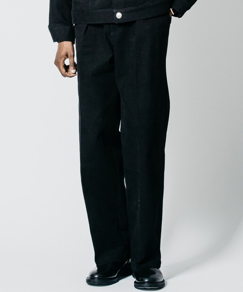 CRIMIE(クライミー)の「STRETCH HEAVY OZ TWILL WIDE LUXURY TROUSERS(チノパンツ・メンズ・ブラック/ホワイト・XXL/XL/L/M/S)」の11枚目の写真