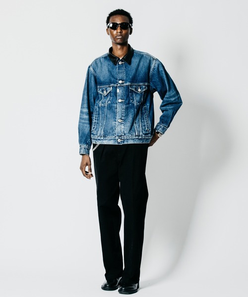 CRIMIE(クライミー)の「STRETCH HEAVY OZ TWILL WIDE LUXURY TROUSERS(チノパンツ・メンズ・ブラック/ホワイト・XXL/XL/L/M/S)」の14枚目の写真