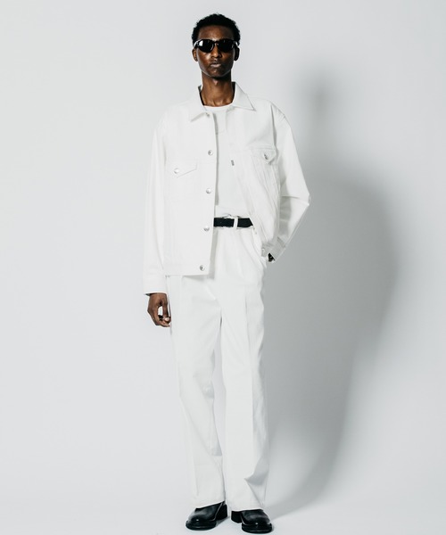 CRIMIE(クライミー)の「STRETCH HEAVY OZ TWILL WIDE LUXURY TROUSERS(チノパンツ・メンズ・ブラック/ホワイト・XXL/XL/L/M/S)」の17枚目の写真