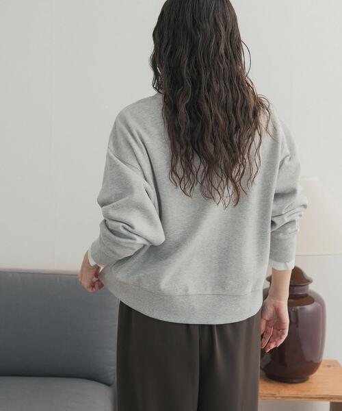 URBAN RESEARCH DOORS（アーバンリサーチドアーズ）の「コットンスウェットZIPカーディガン（カーディガン/ボレロ・レディース・ライトグレー/ネイビー/チャコールグレー・FREE）」の21枚目の写真