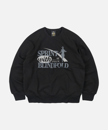 SPRINT WITH BLINDFOLD スウェットシャツ ブラック