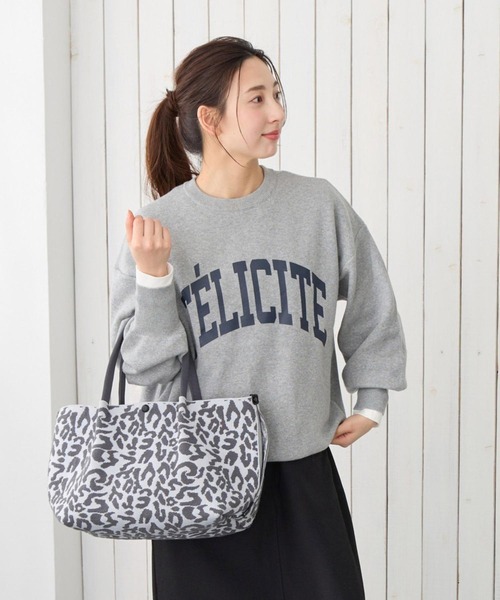 ROOTOTE（ルートート）の「ルートート / トートバッグ レオパード柄 ヒョウ柄 ニット B5 軽量 自立 手洗い可 LT.デリ.レオ-A（トートバッグ・レディース・ベージュ/その他1・FREE）」の16枚目の写真
