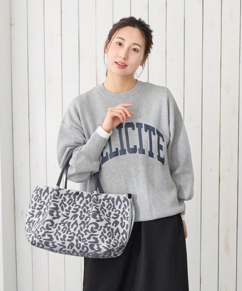 ROOTOTE（ルートート）の「ルートート / トートバッグ レオパード柄 ヒョウ柄 ニット B5 軽量 自立 手洗い可 LT.デリ.レオ-A（トートバッグ・レディース・ベージュ/その他1・FREE）」の17枚目の写真