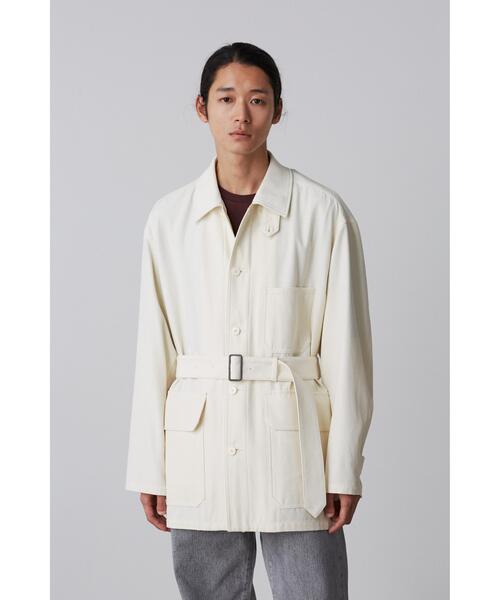 YLEVE（イレーヴ）の「YLEVE / VISCOSE COTTON COVERALL JACKET（ブルゾン・メンズ・ホワイト・4）」の3枚目の写真