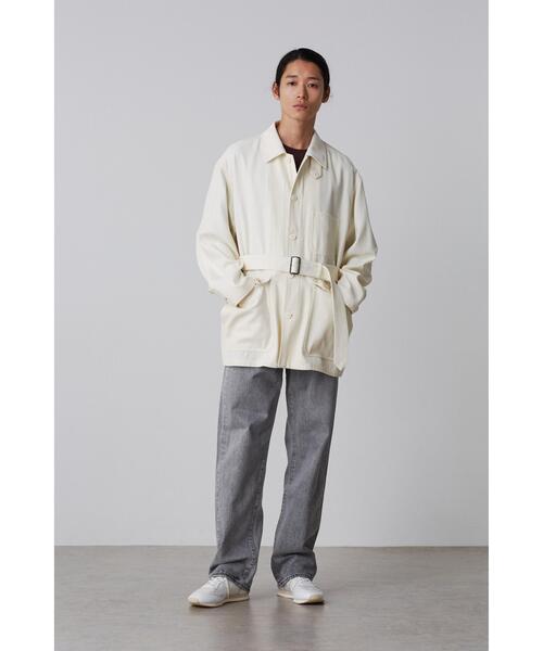 YLEVE（イレーヴ）の「YLEVE / VISCOSE COTTON COVERALL JACKET（ブルゾン・メンズ・ホワイト・4）」の4枚目の写真