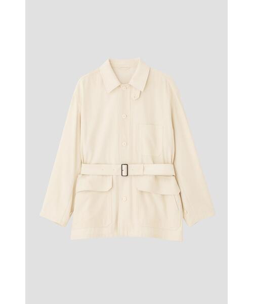 YLEVE（イレーヴ）の「YLEVE / VISCOSE COTTON COVERALL JACKET（ブルゾン・メンズ・ホワイト・4）」の5枚目の写真